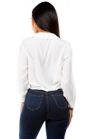 Chic Tie-Front Blouse