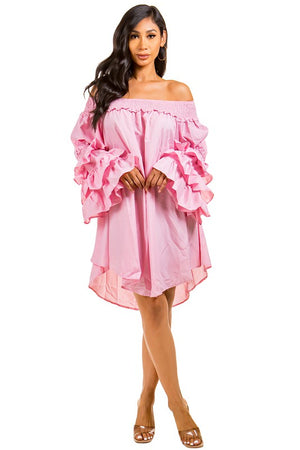 Open image in slideshow, Chill Ruffled Dress
