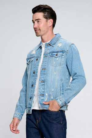 Distressed Denim Jacket
