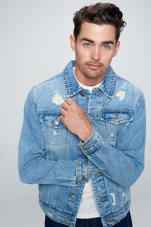 Distressed Denim Jacket