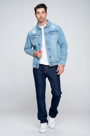 Distressed Denim Jacket