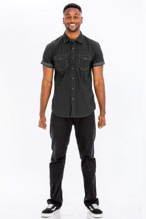 Stitched Button Up