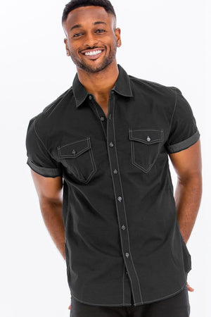 Stitched Button Up