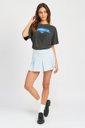 Pleated Mini Skort