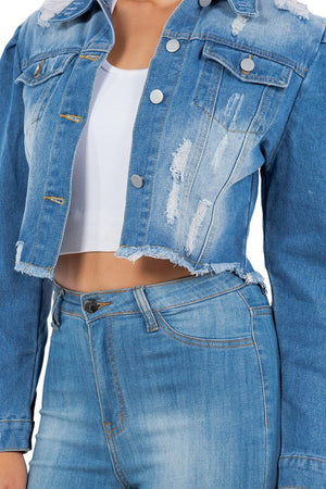 Distressed Denim Jacket