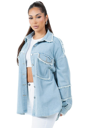 Oversized Denim Shirt