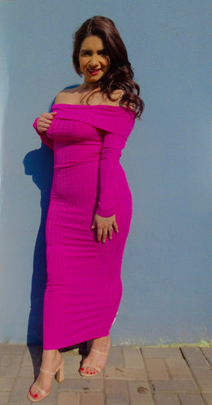Off-Shoulder Maxi Dress