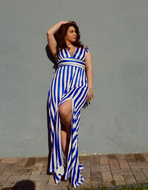 Open image in slideshow, Striped Maxi Dress
