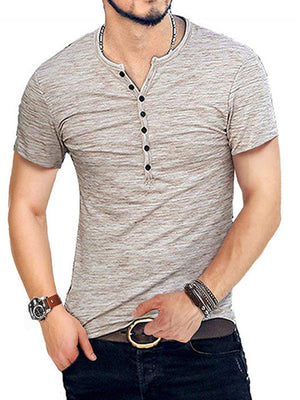 Open image in slideshow, Classic Henley Shirt
