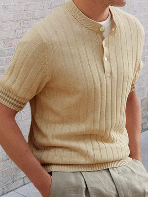 Open image in slideshow, Ribbed Polo Shirt
