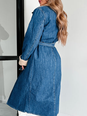 Lambswool Denim Coat