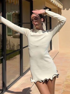 Open image in slideshow, Chill Ruffle Dress

